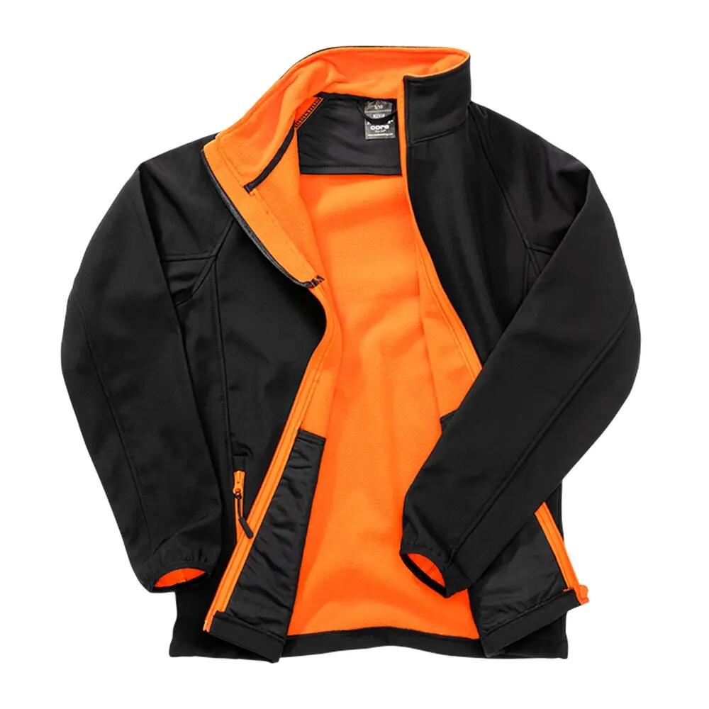 Core SoftshellJacke, bedruckbar Damen Schwarz/Orange 2/3
