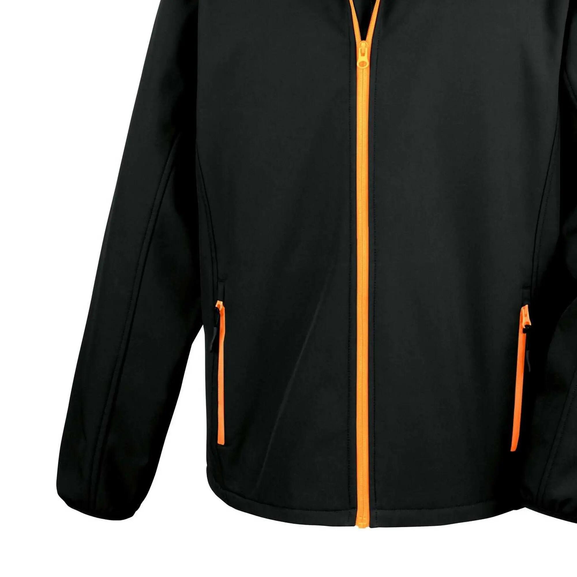 Core Giacca Softshell Uomo Result Nero/Arancione 2/3