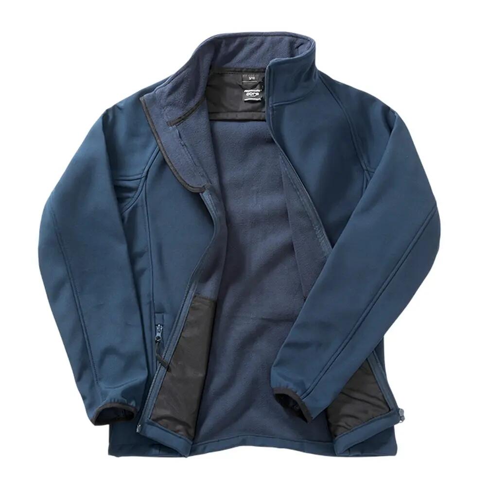 Womens/Ladies Core Printable Softshell Jacket (Navy) 2/3