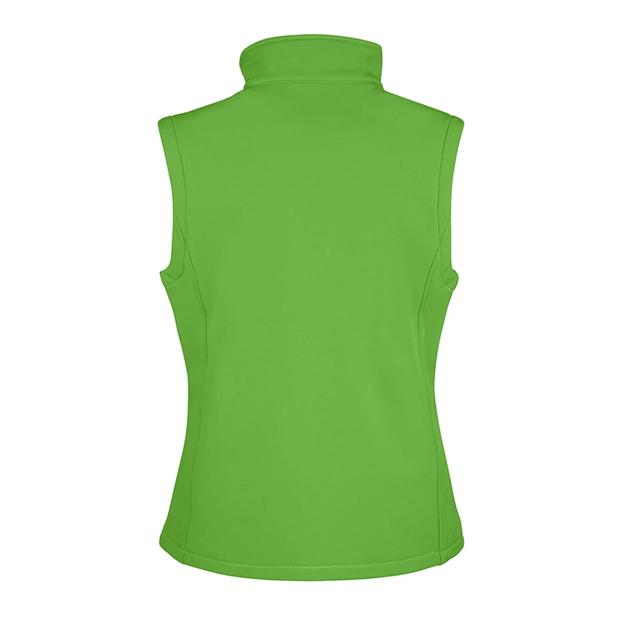 Core Soft Shell Bodywarmer Damen Leuchtend Grün/Schwarz 3/4