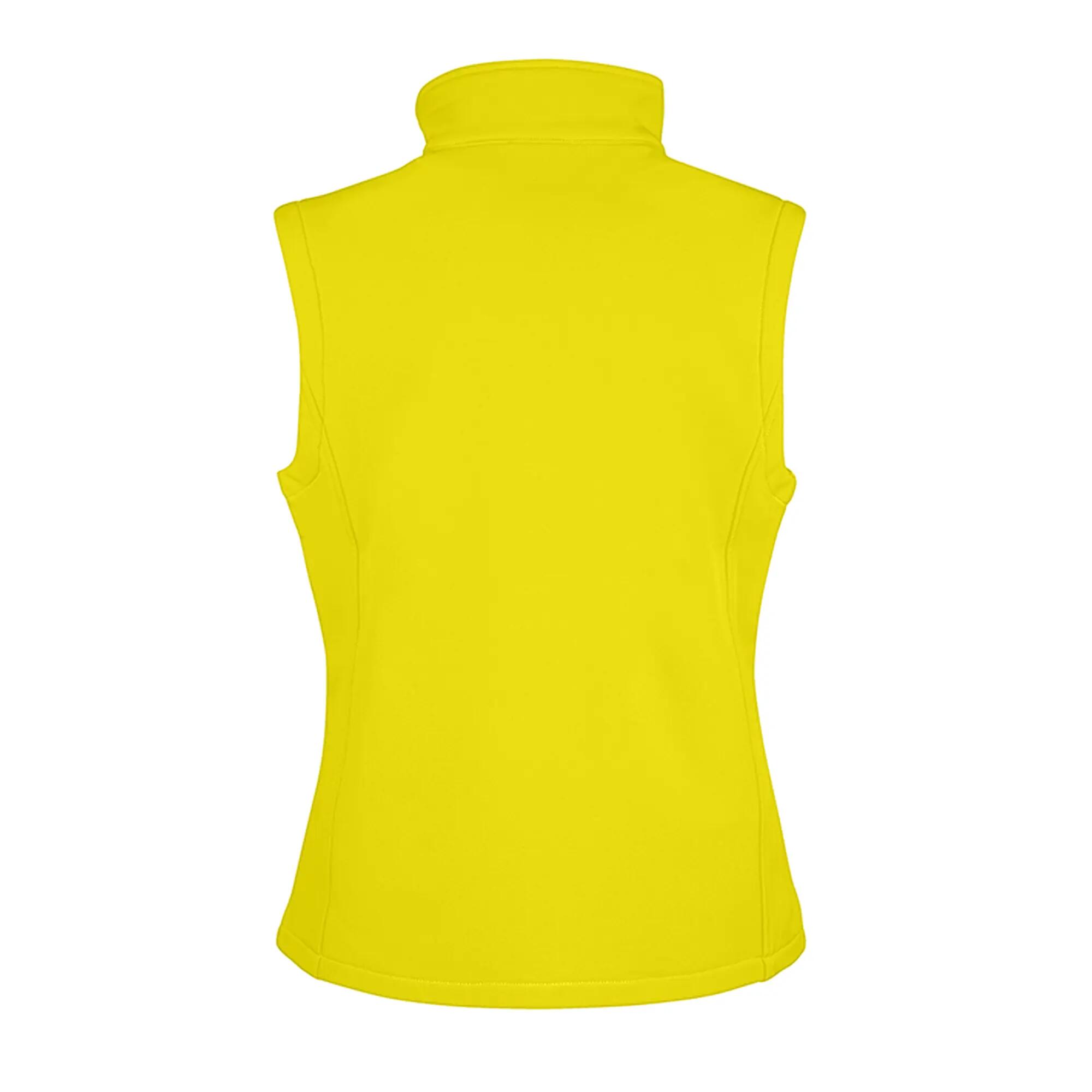 Gilè In Tessuto Soft Shell Donna Result Core Giallo Nero 3/4