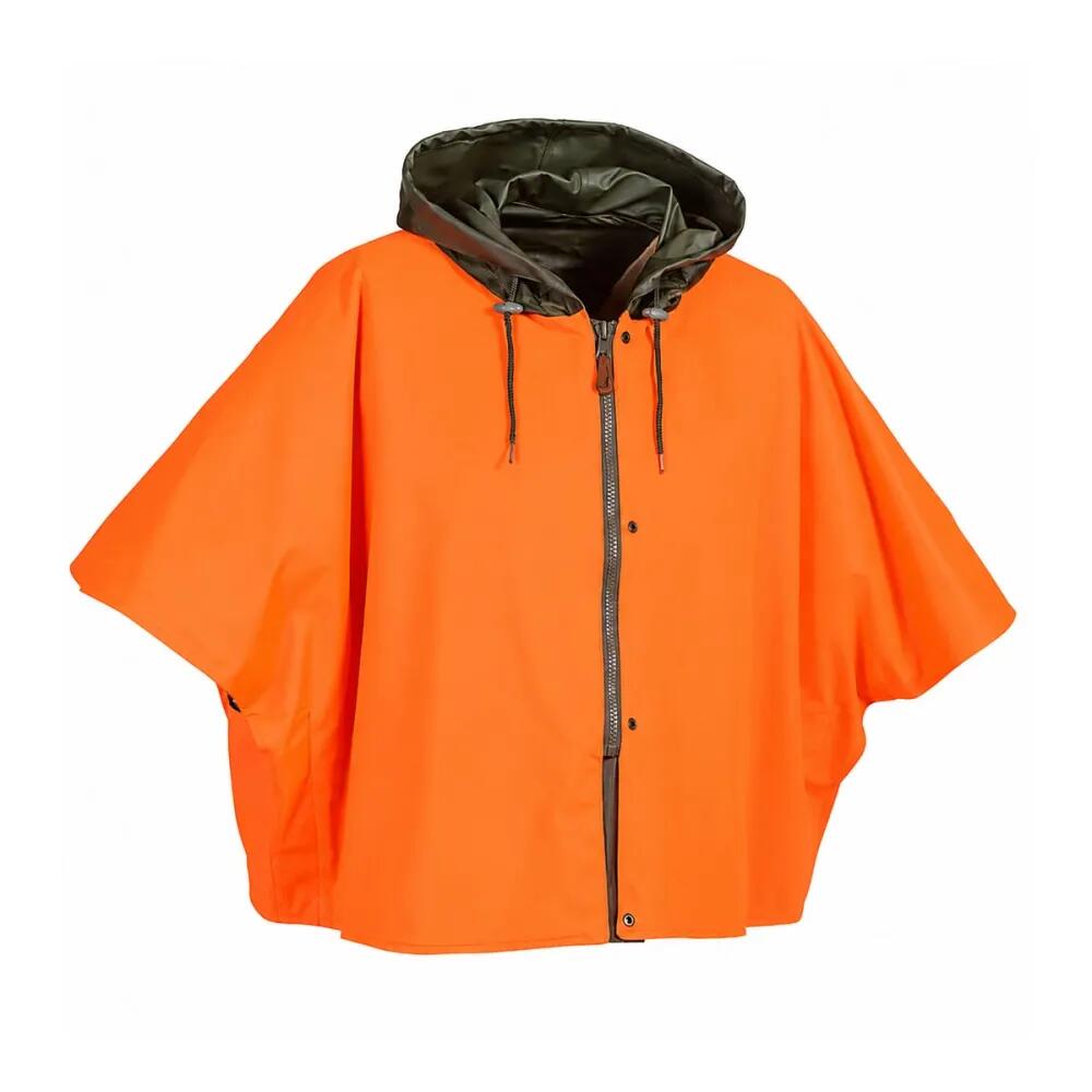 Capeline réversible polyester enduit PU kaki orange taille unique 5/5