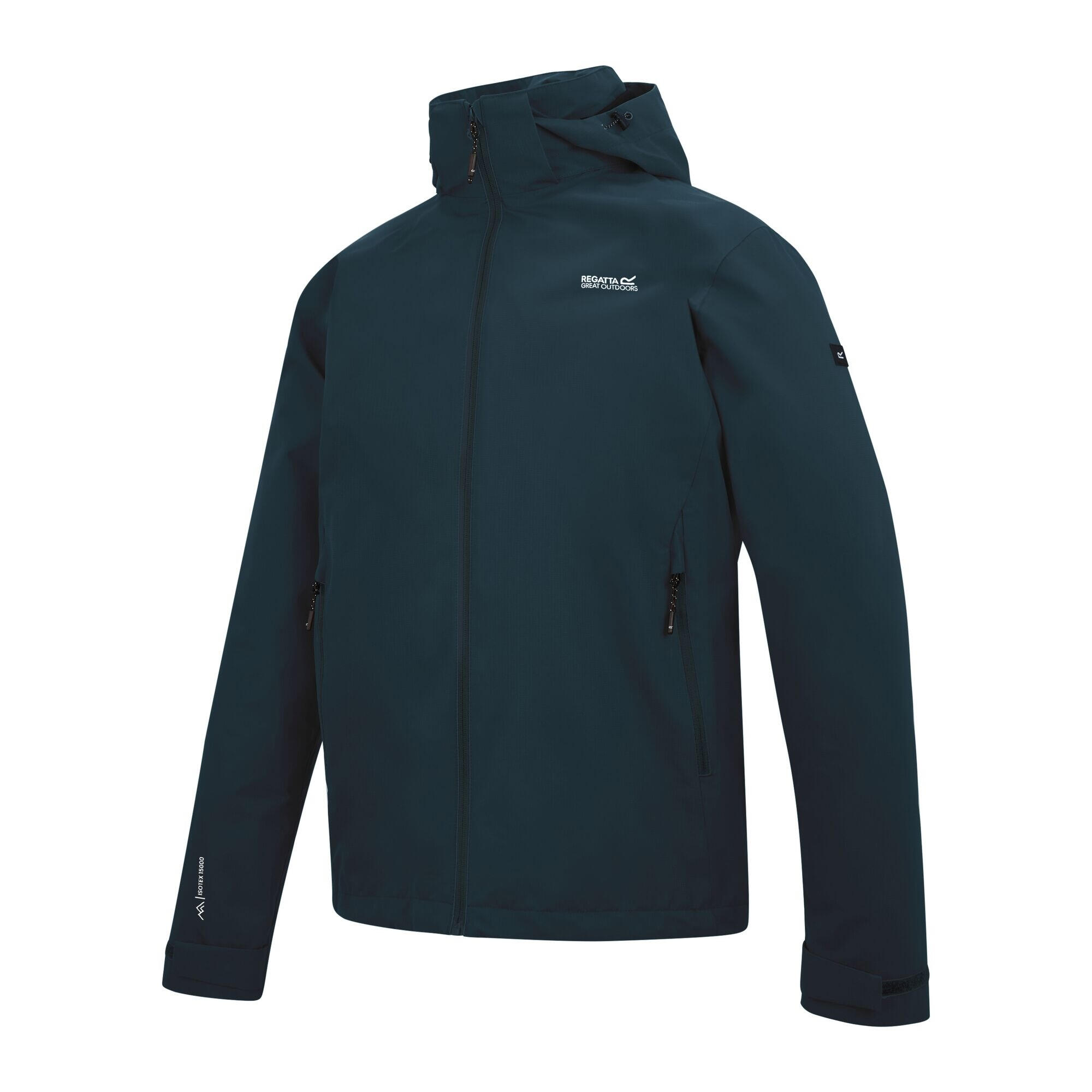 Veste Imperméable À Capuche OAKHOWE Homme (Bleu Nuit Foncé) 3/5