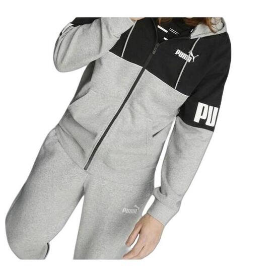 Veste À Capuche POWER Homme (Noir / Gris)