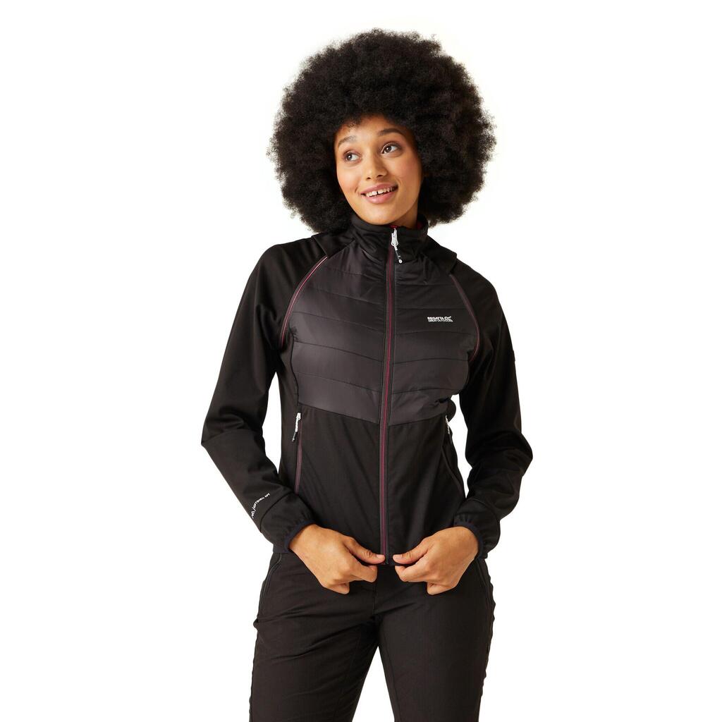 Womens/Ladies Steren II Hybrid Jacket (Black/Flamingo Pink)
