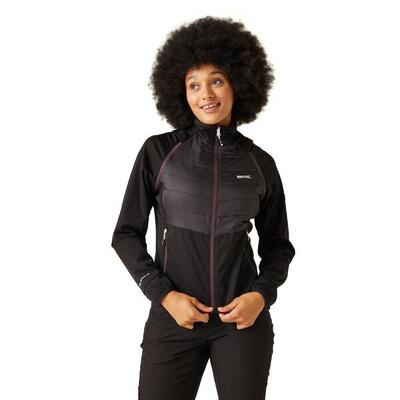 Dames steren ii hybride jas (wit/heatherblauw)