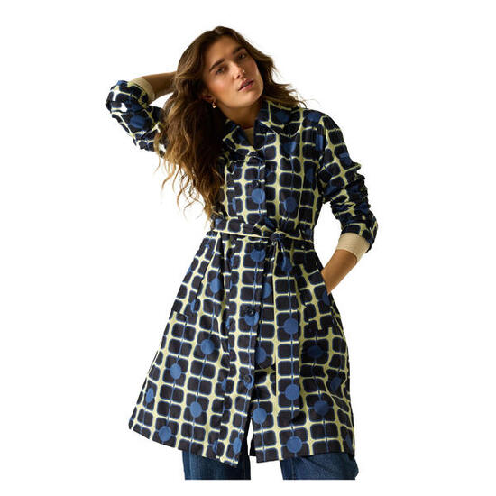 Trench Imperméable Motif/style Fleur Géante ORLA KIELY Femme (Bleu Marine)