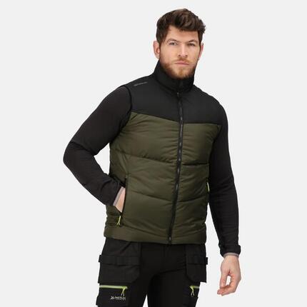 Weste Isoliert für Herren Dunkel-Khaki/Schwarz