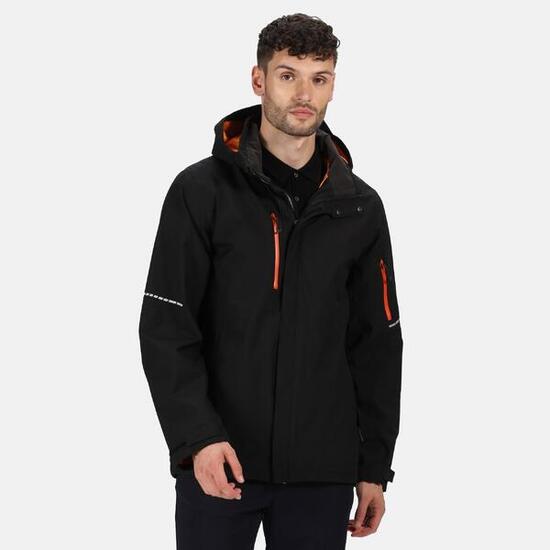 Veste Homme (Noir / Orange Vif)