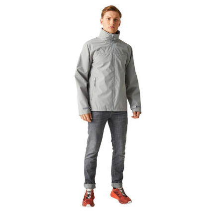Waterdichte Soft Shell Jas Heren (Marine/Klassiek Rood)
