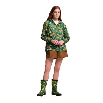 Dames orla kiely tropical floral packaway waterdichte jas (groen)