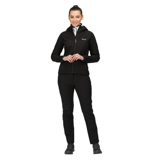 Veste Softshell À Capuche AREC Femme (Noir)