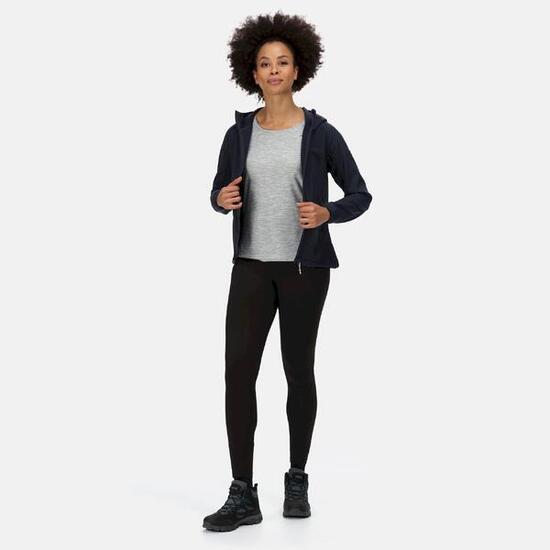 Veste Softshell À Capuche AREC Femme (Bleu Marine)