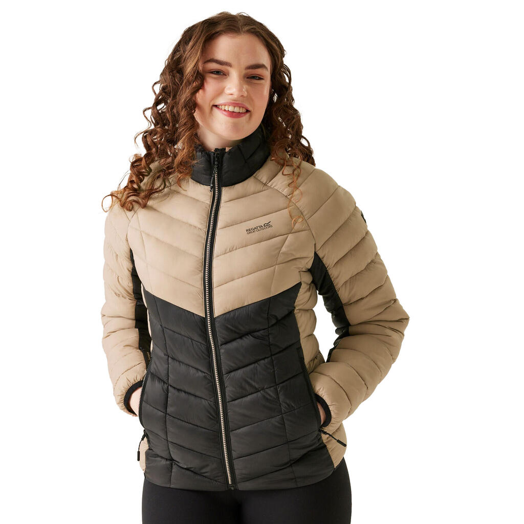 Womens/Ladies Dalent Quilted Jacket (Warm Taupe/Black)