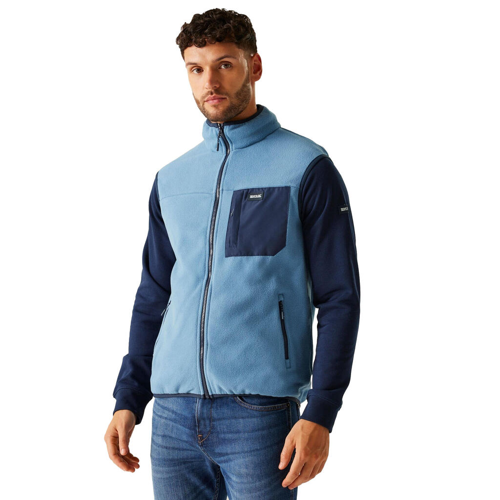 Mens Frankie Fleece Gilet (Coronet Blue/Navy)