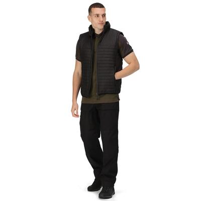 Heren eerlijk gemaakt geïsoleerd gerecycled gilet (zwart)