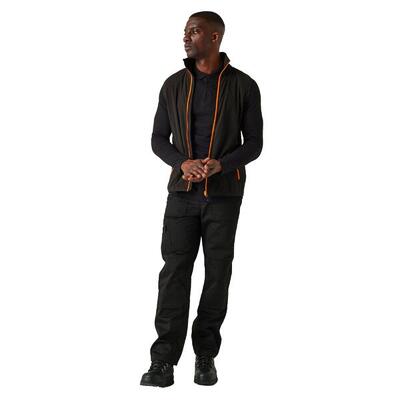Heren fleece gilet (marine / frans blauw)