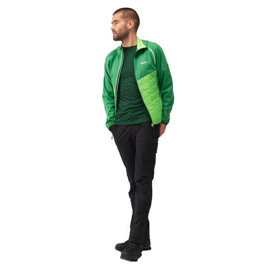 Veste Softshell STEREN HYBRID Homme (Vert Des Champs / Vert Jasmin)
