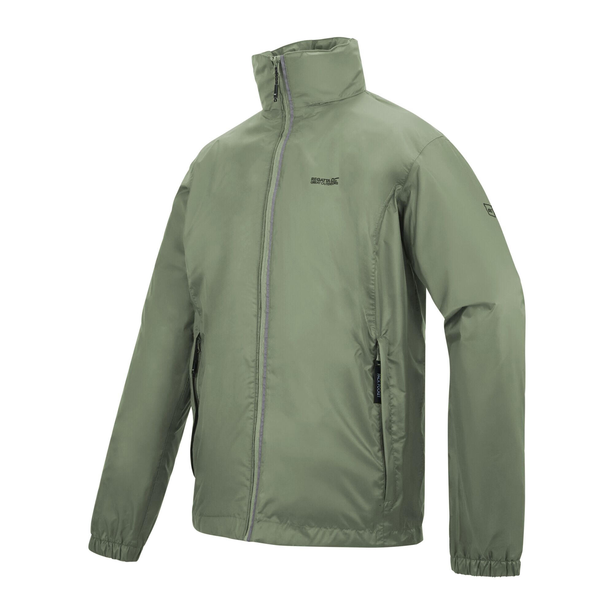 Veste Imperméable Unie À Capuche LYLE Homme (Vert Pâle) 4/5