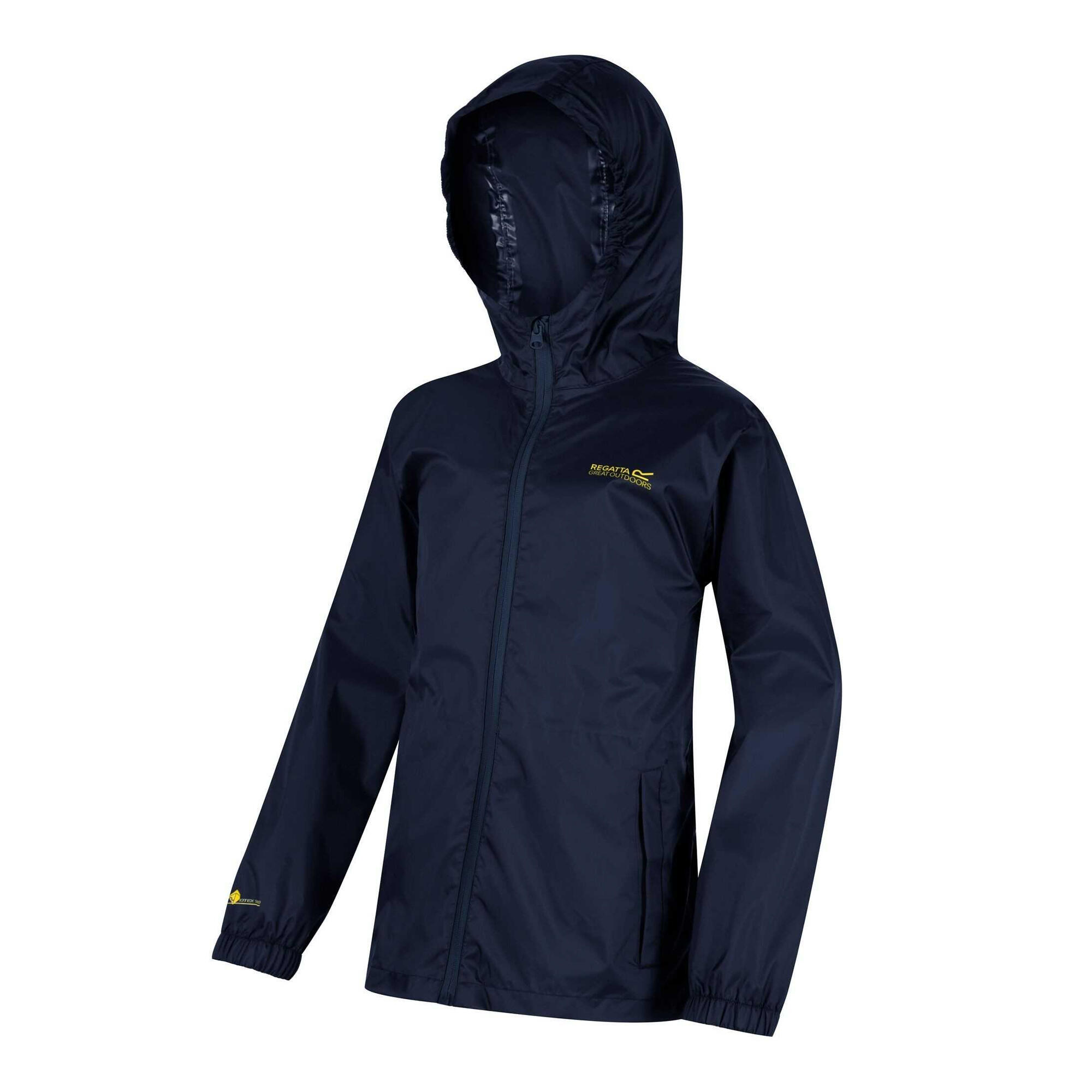 Giacca Impermeabile Bambini Regatta Pack It III Nero Di Mezzanotte 3/5