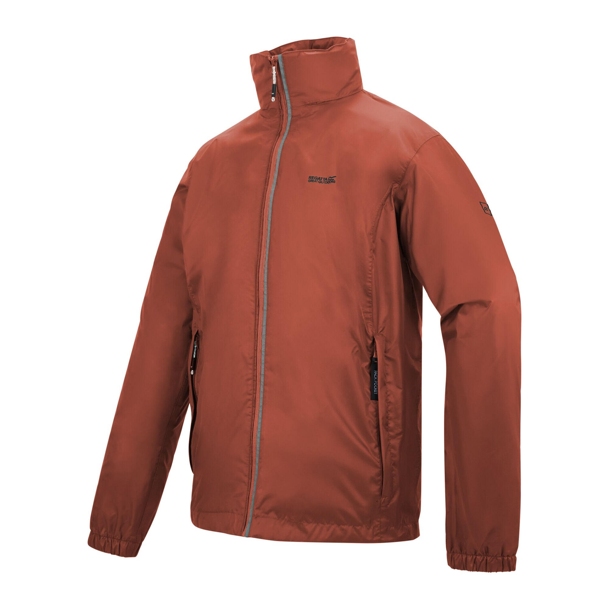 Giacca Impermeabile Con Cappuccio Uomo Regatta Lyle IV Mattone 4/5