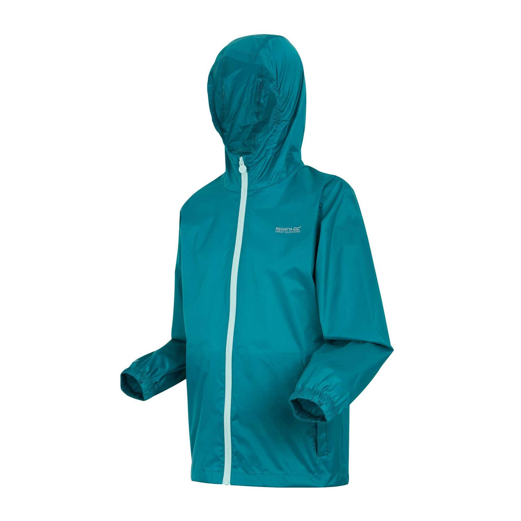 Giacca Impermeabile Bambini Regatta Pack It III Piuma Esotica Mattina Gelida 3/5