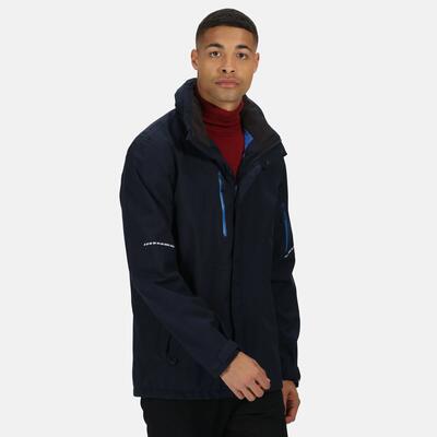Heren softshell jas (zwart/magma oranje)