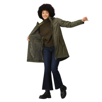Veste Matelassée FANTINE Femme (Kaki Foncé)