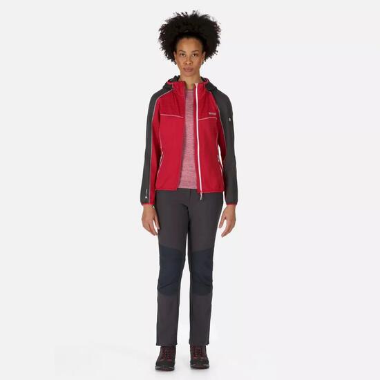 Attare" Jacke Leicht für Damen Beeren Pink /Mittelgrau