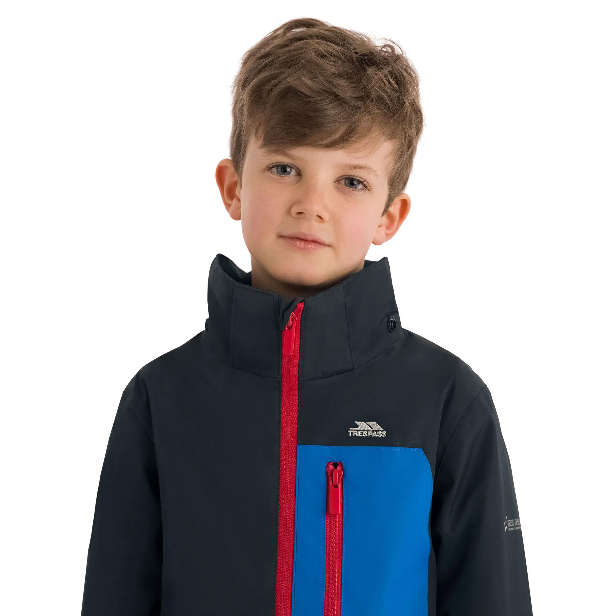 Giacca Impermeabile Bambini Trespass Evandor Nero 4/6
