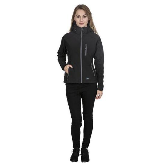 Giacca Soft Shell Donna Trespass Bela II Nero