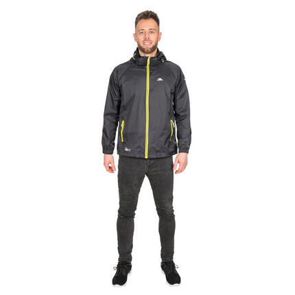 Unisex Regenjacke Qikpac X Damen und Herren Schwarz