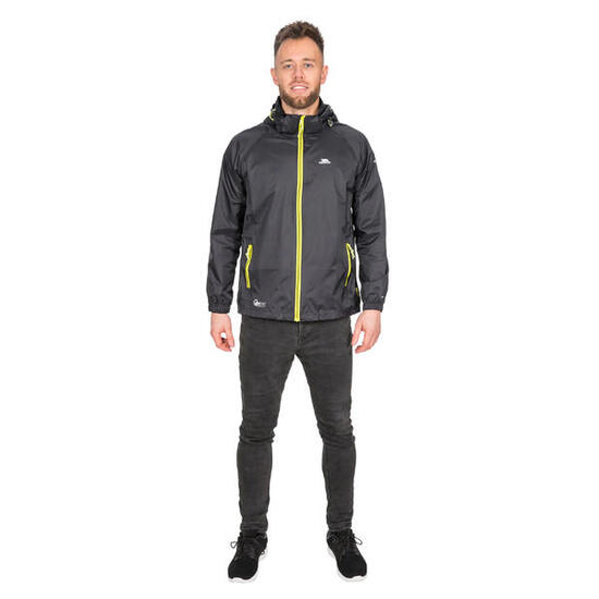 Unisex Regenjacke Qikpac X Damen und Herren Schwarz