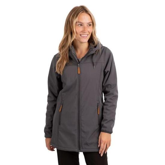 Veste Imperméable Longue KRISTEN Femme (Carbone)