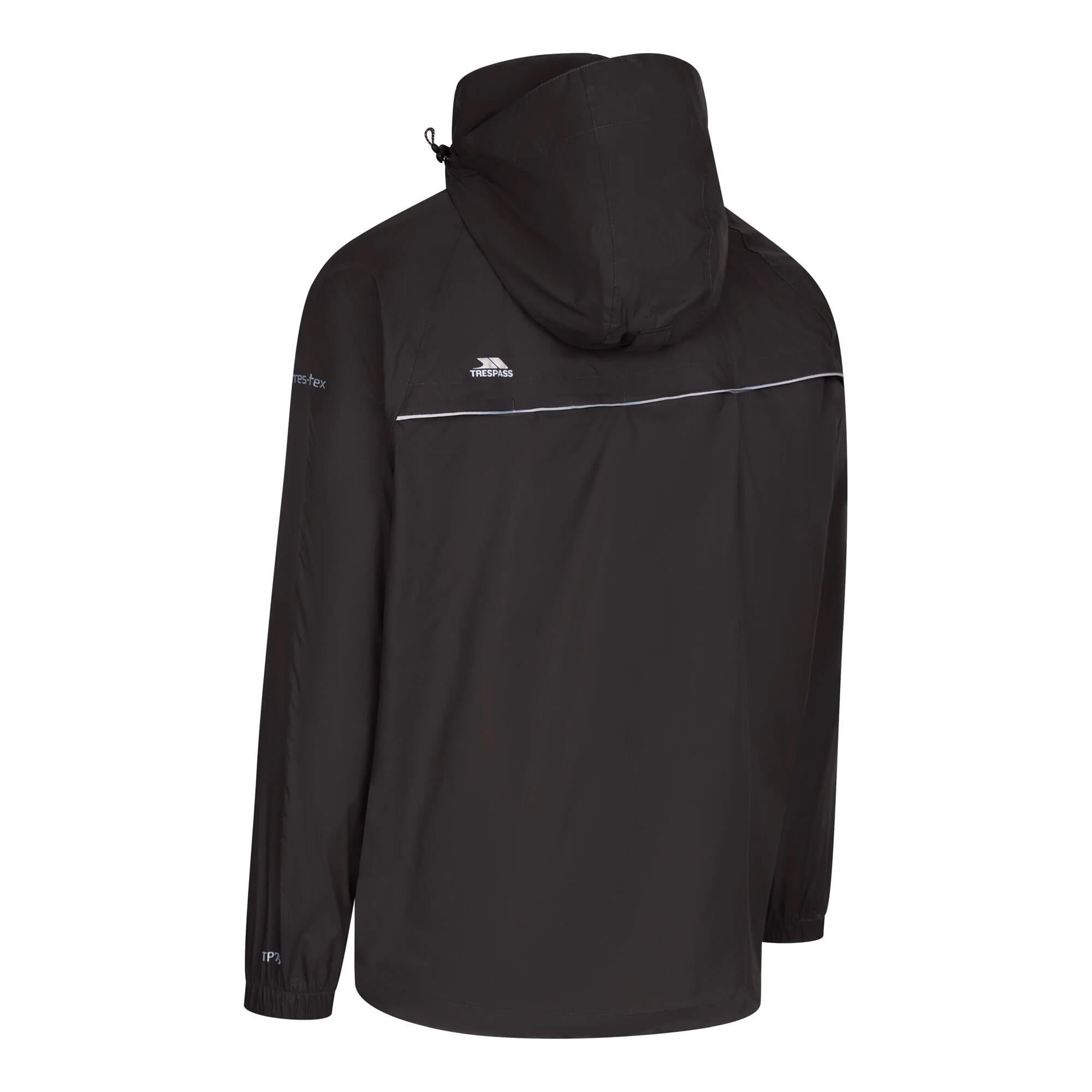 Unisex Qikpac X Opbergbare Jas (Zwart) 3/5