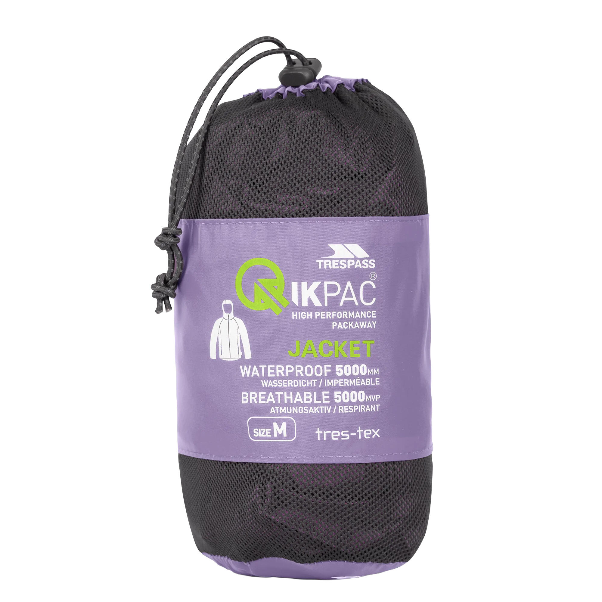 Giacca Ripiegabile Adulti Unisex Trespass Qikpac X Gelsomino 3/5