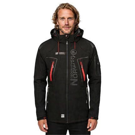 Veste Softshell TECHNO Homme (Noir / Orange)
