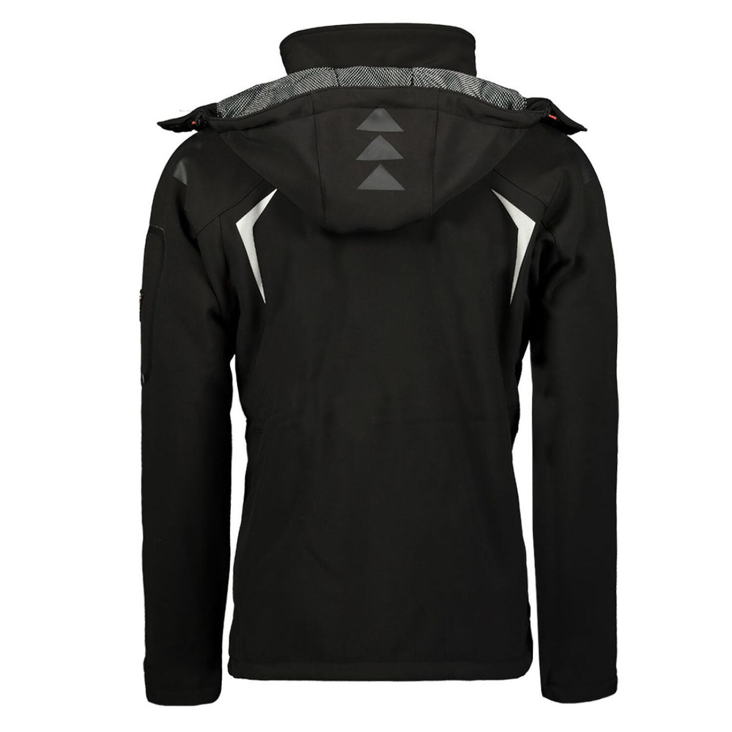 Veste Softshell TECHNO Homme (Noir / Orange) 3/5