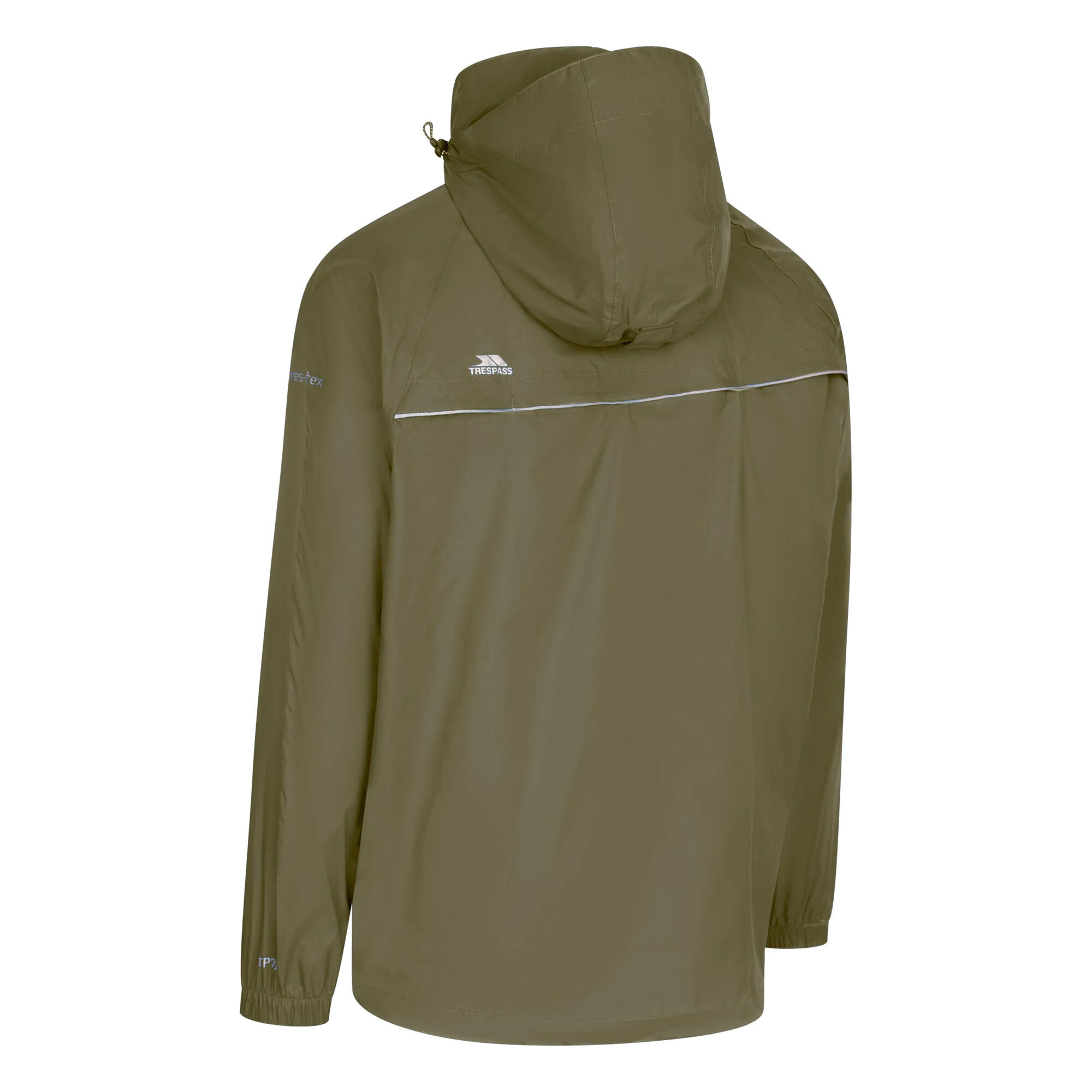 Unisex Regenjacke Qikpac X Damen und Herren Moosgrün 2/5