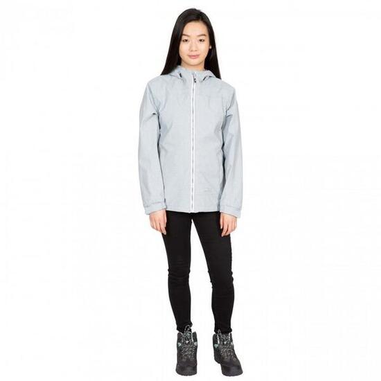 Outdoorjacke Virtual mit Kapuze, wasserfest Damen Grau meliert