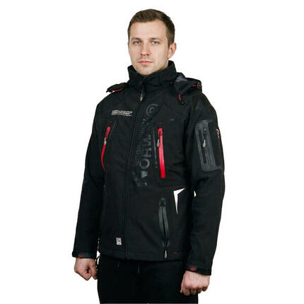 Veste Softshell TECHNO Homme (Noir / Orange)