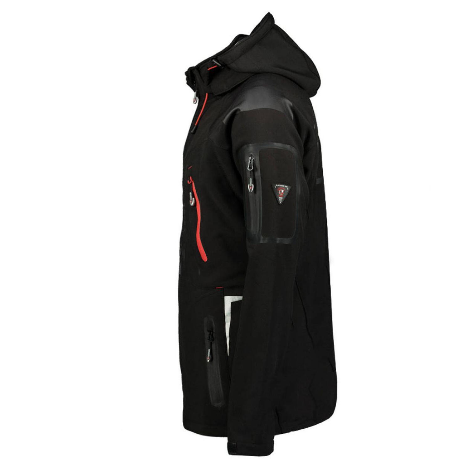 Veste Softshell TECHNO Homme (Noir / Rouge) 4/4