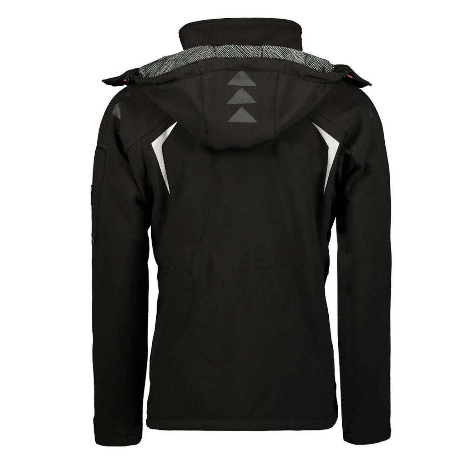 Veste Softshell TECHNO Homme (Noir / Rouge) 3/4