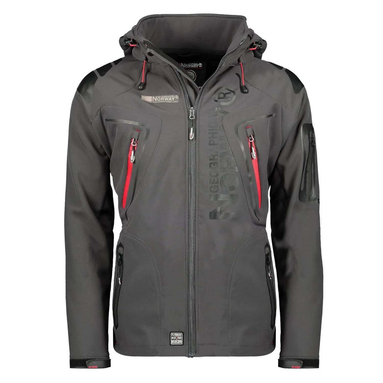 Casaco Techno Soft Shell para homem (Cinzento) 2/4