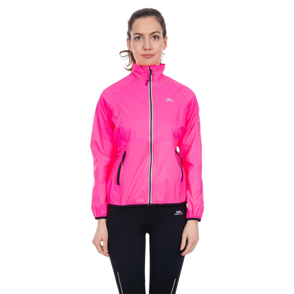 Womens/Ladies Beaming Packaway HiVis Jacket (Hi Visibility Pink)