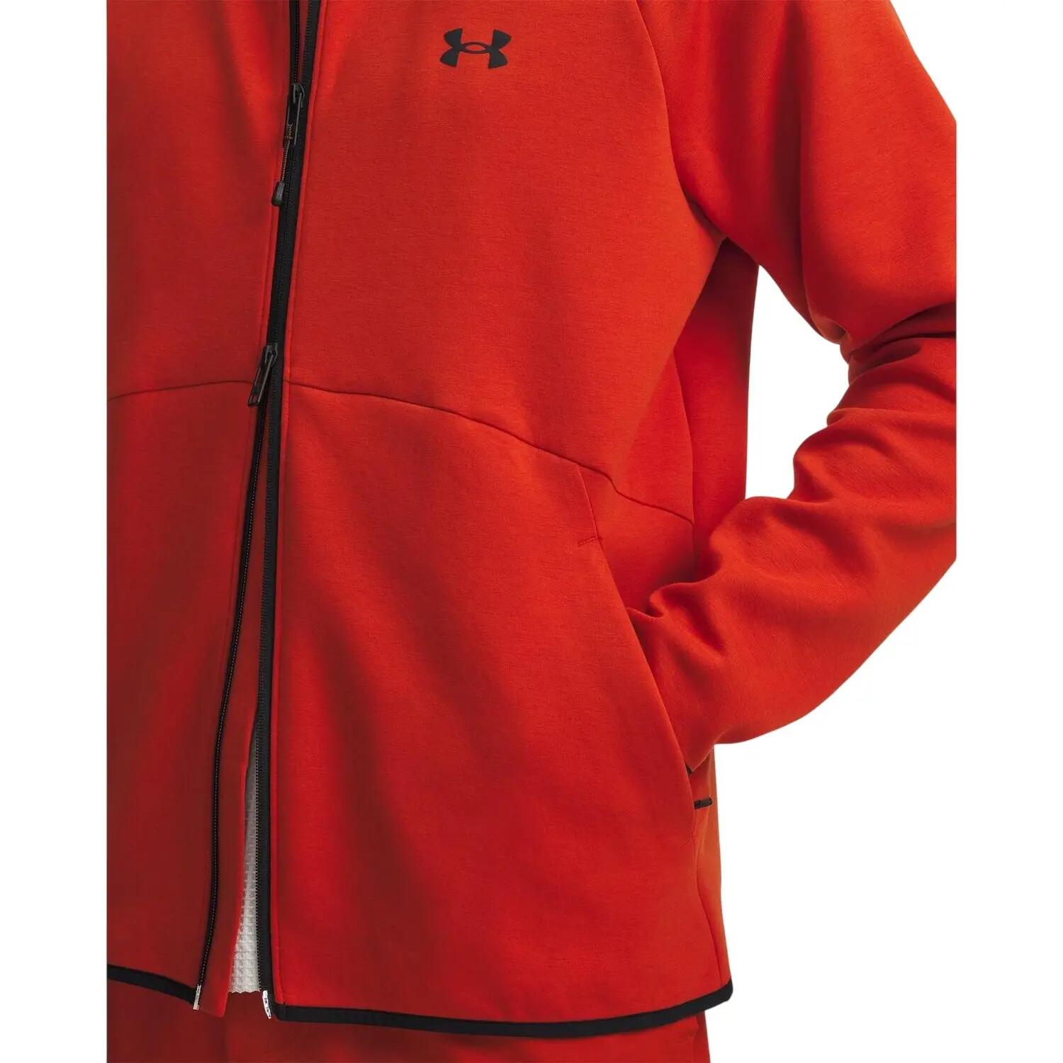 Mens Unstoppable Sweat Jacket (Orange) 5/5