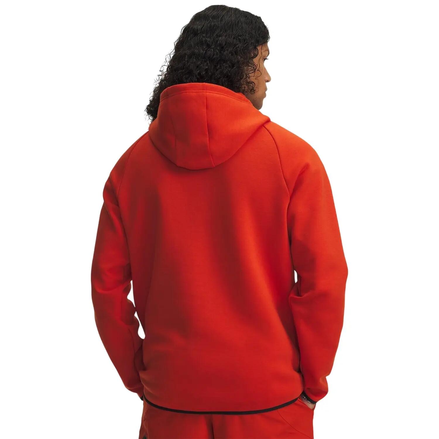 Mens Unstoppable Sweat Jacket (Orange) 4/5