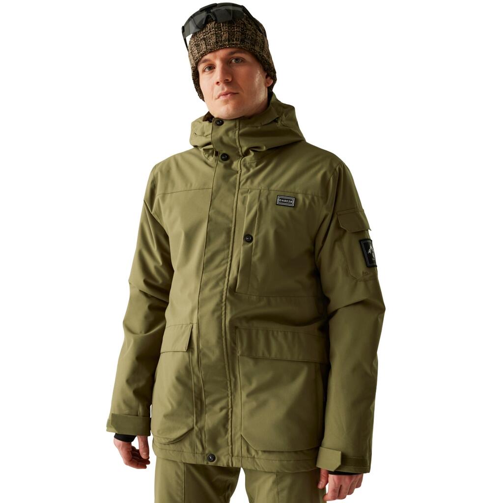 Mens Twin Tip Ski Jacket (Olive Green)