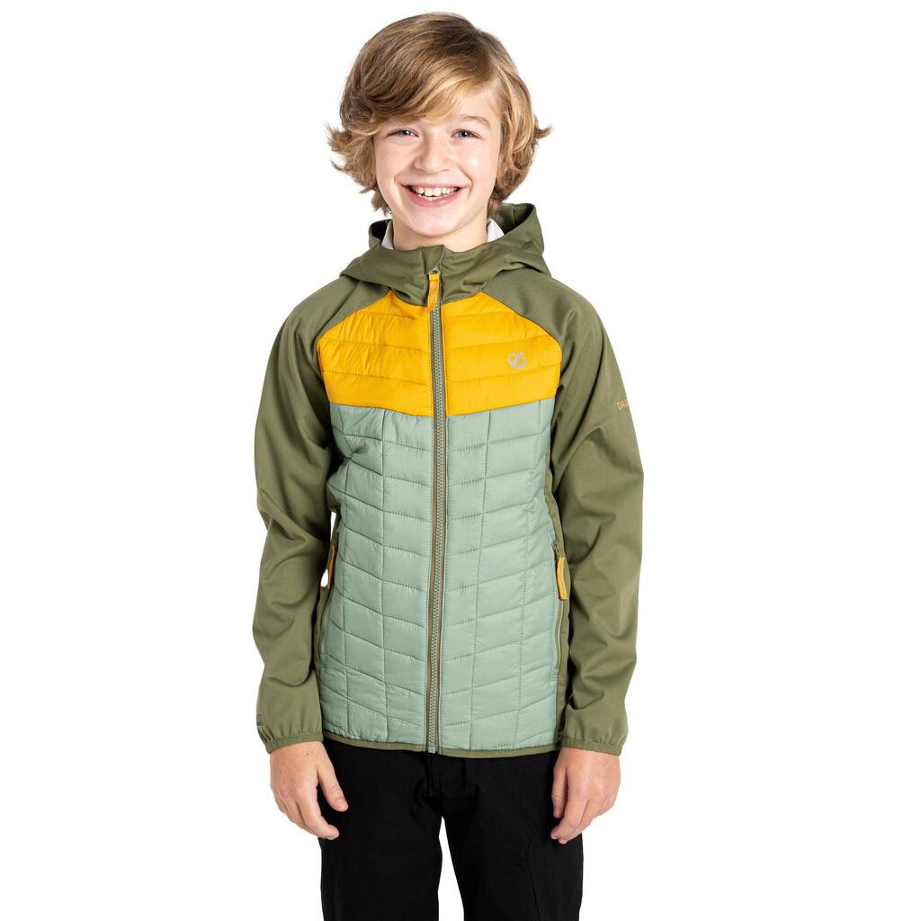 Childrens/Kids Explore II Colour Block Hybrid Jacket (Olivine Green/Hedge