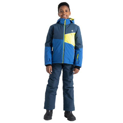 Blouson De Ski À Capuche Amovible STEAZY Enfant (Bleu Nuit / Bleu Clair)